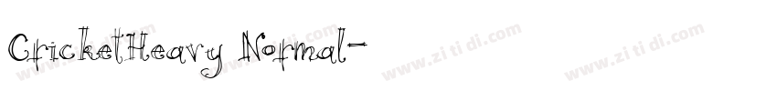 CricketHeavy Normal字体转换